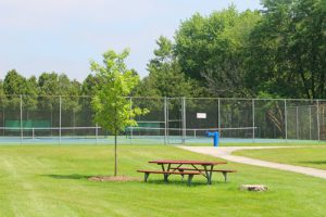 Photo of the Indian Trails tennis courts.