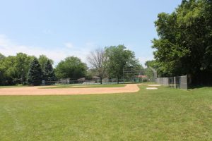 Photo of the Lions Club Park baseball field.
