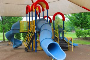 Photo of the Patriots Park playground.