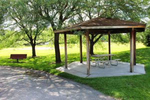 Photo of the Highlands Park gazebo.