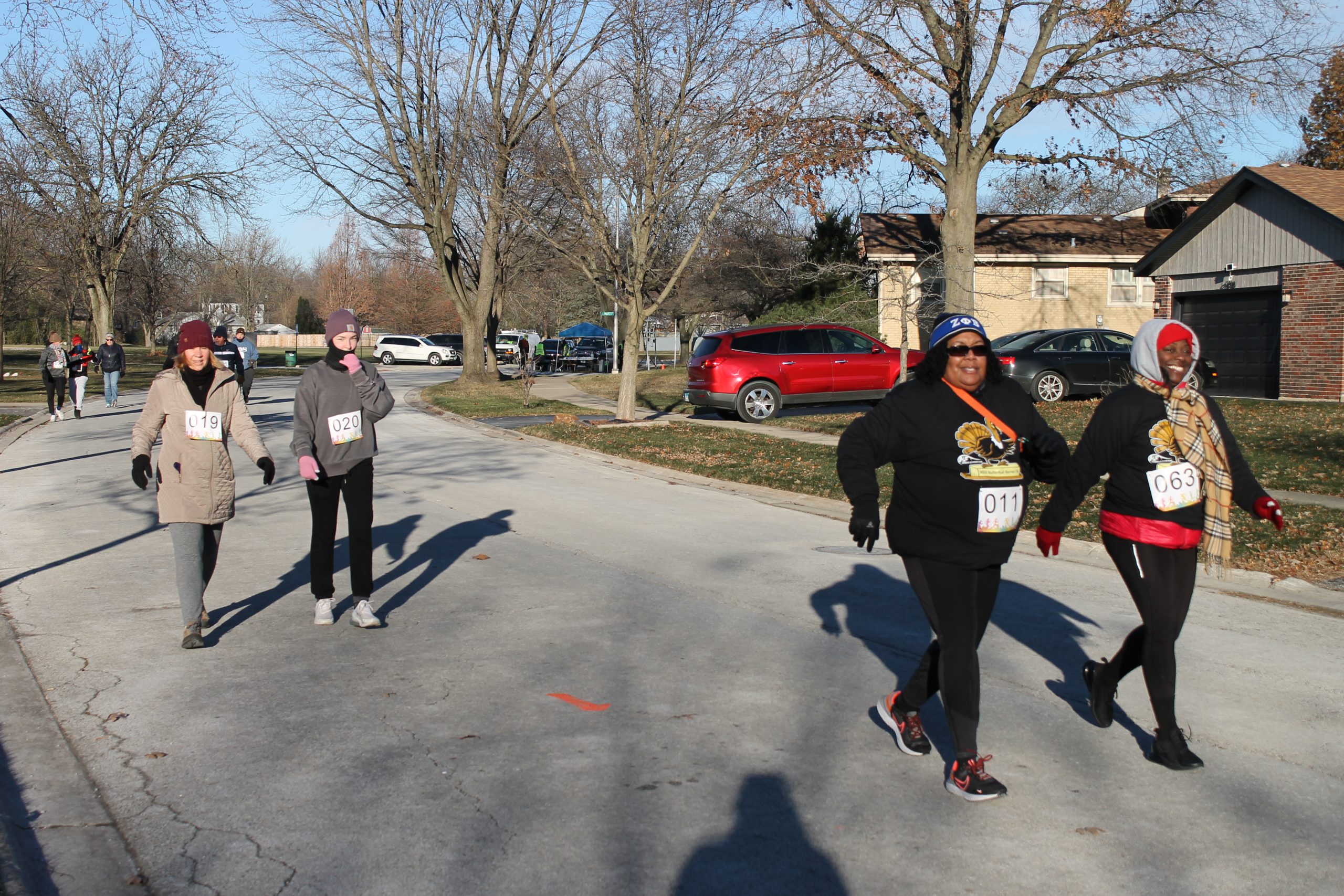 photo of runners at the butterball burner 5k