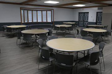 Photo of the interior of the Irwin Community Center.