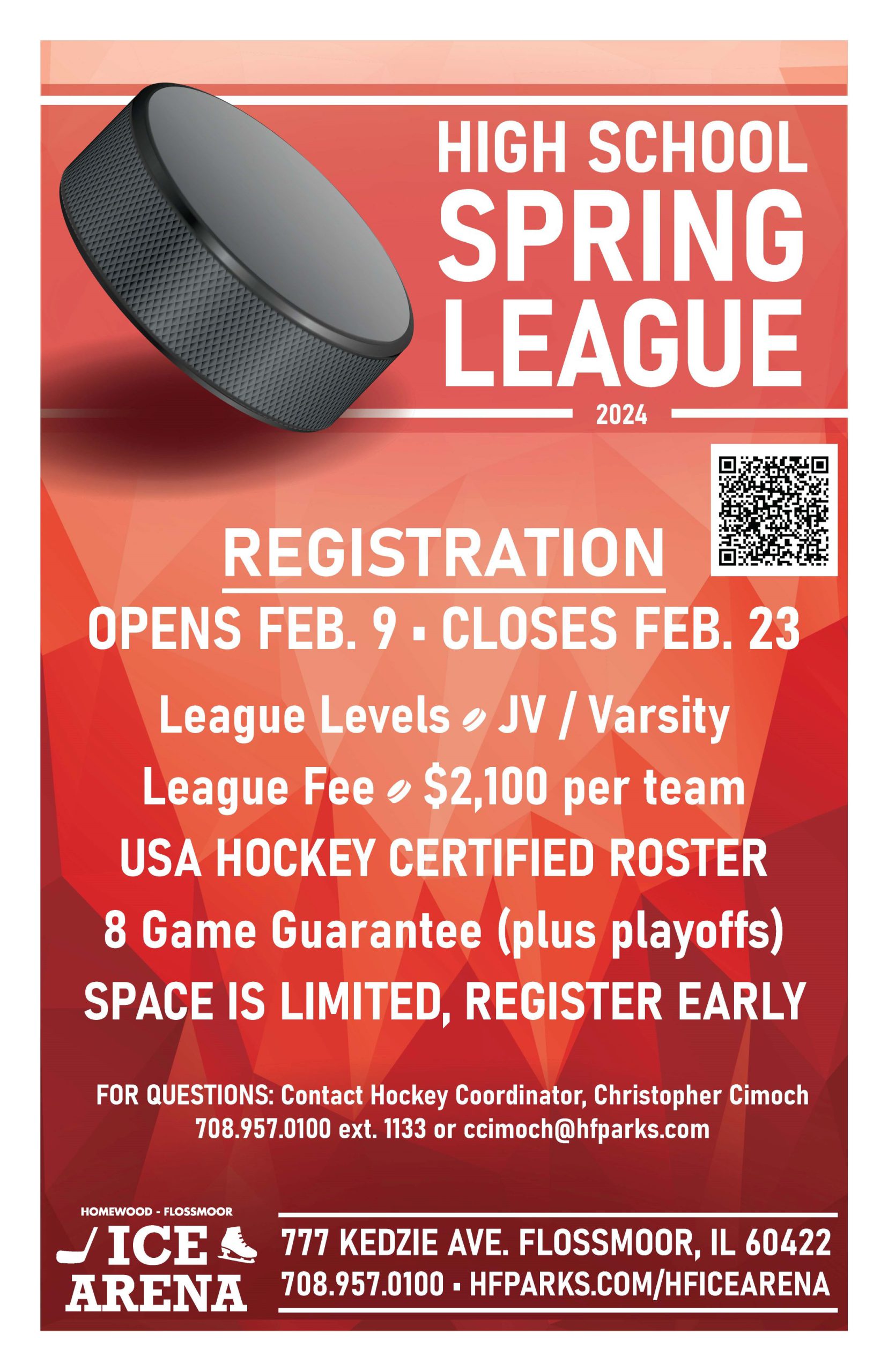 High School Hockey Leagues HomewoodFlossmoor Park District