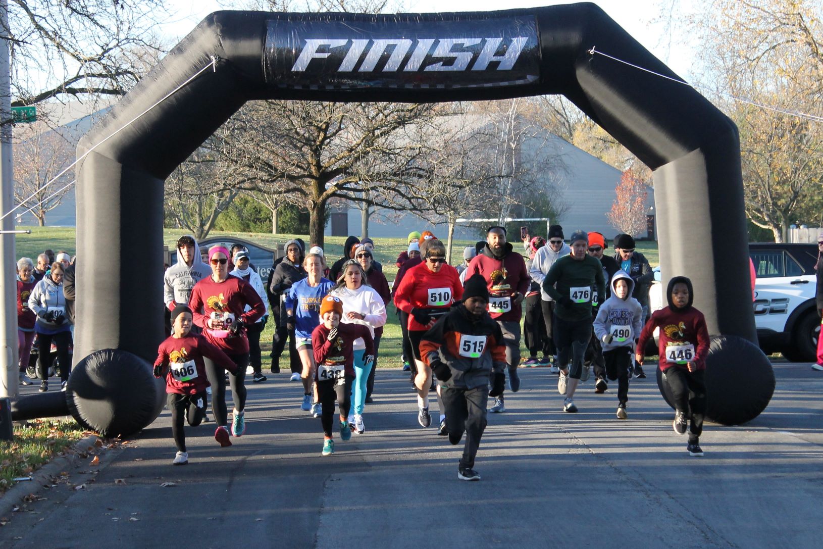 Photo of runners at the Butterball Burner 5K.