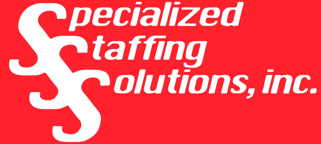 graphic that reads "Specialized staffing solutions"