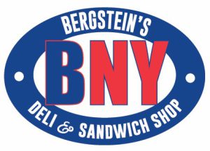 Graphic that reads "Bergstein's Deli & Sandwich Shop".