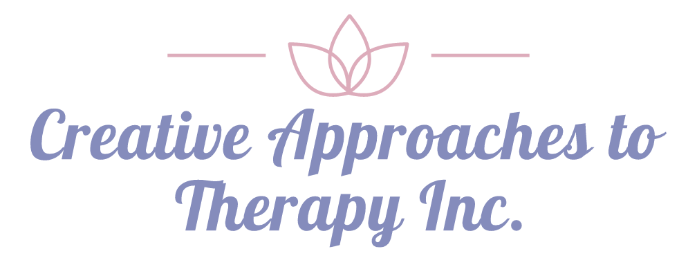 graphic that reads "creative approaches to therapy"