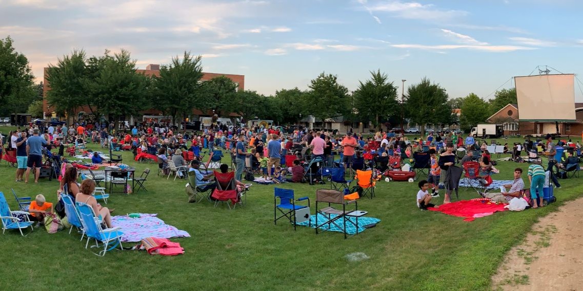 Brew&View for banner photo of crowd at brew and view