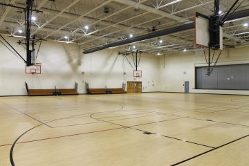 photo of the interior gym at the H-F Sports Complex.