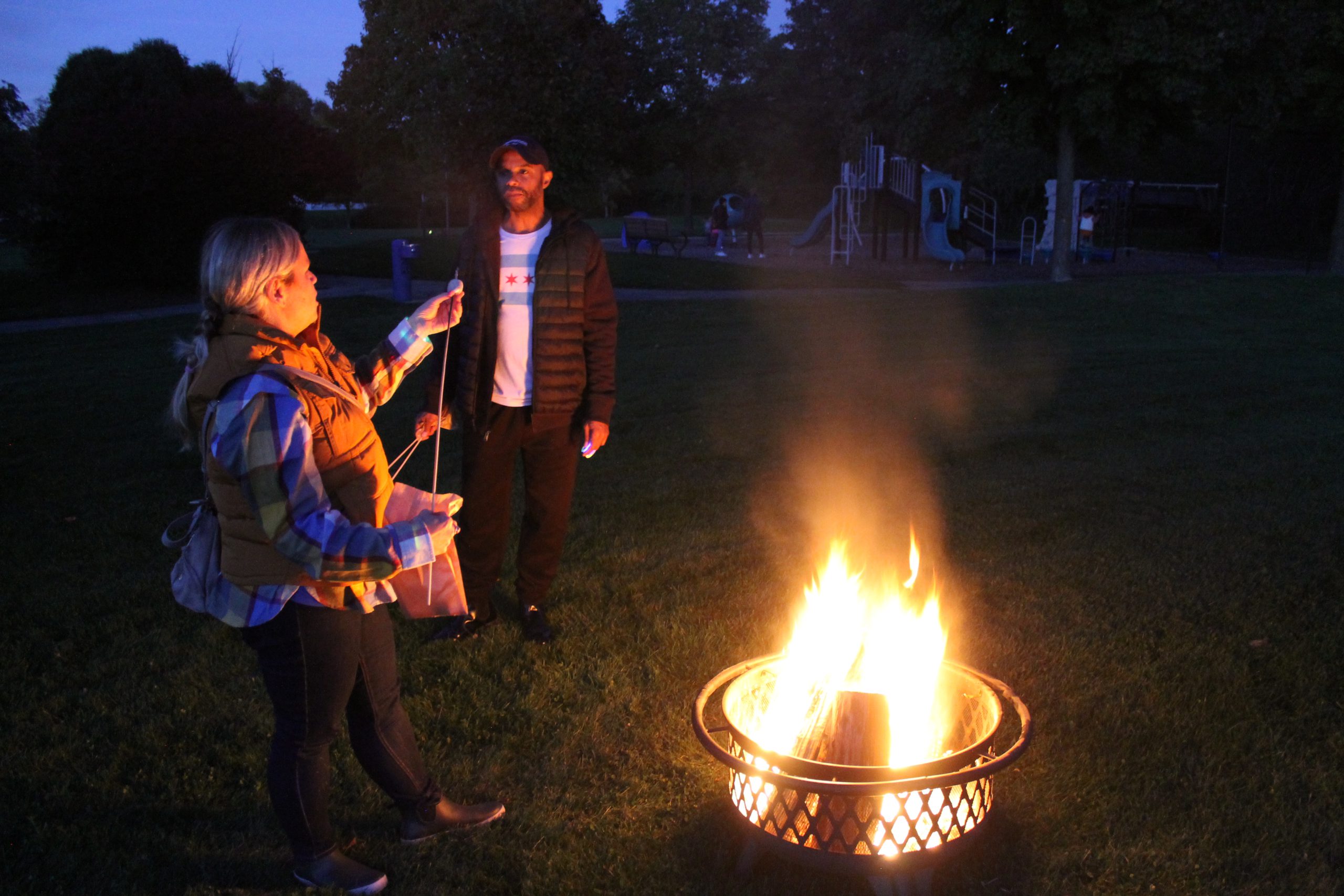 IMG_8193 photo of people at a community bonfire