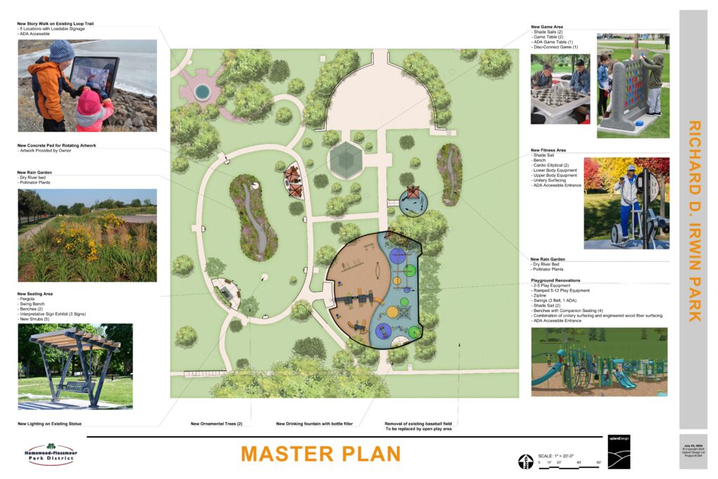 graphic of the proposed irwin park update