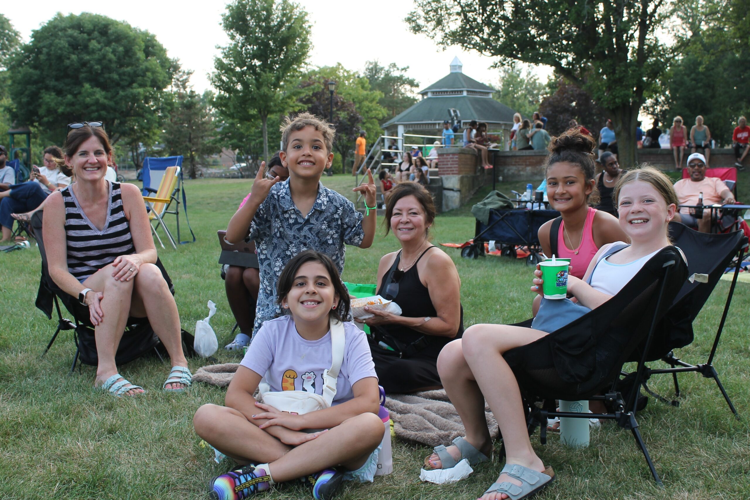 group photo from Mid-Summer music