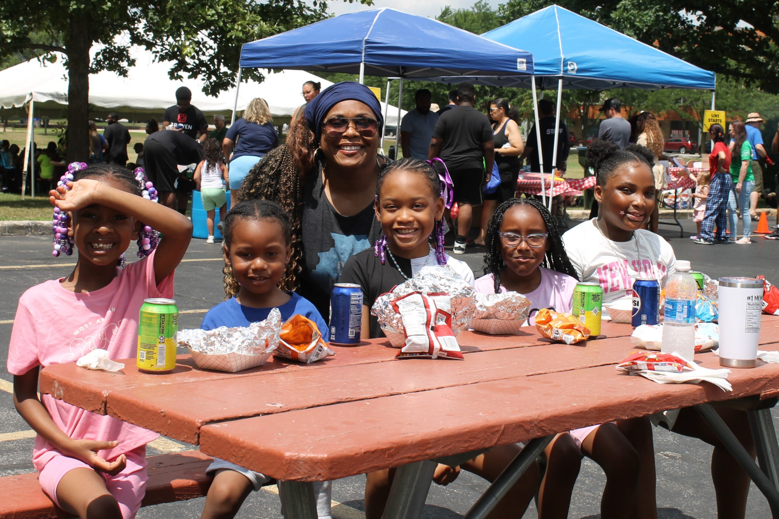 group photo from National hotdog day